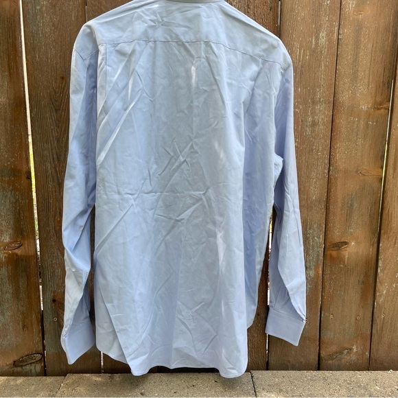 BREUER Men’s Blue Long Sleeve Button Down Dress Shirt Size 17 - Picture 8 of 11